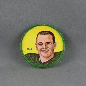 Nallys Chips(1963) CFL Picture Disc Tommy Joe Coffey Edmonton Eskimos 105 of 150